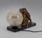 Lampe Art Déco Feline, France, 1930s 3