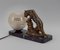Katzenartige Art Deco Lampe, Frankreich, 1930er 5
