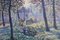 Frederick O'Neill Gallagher, Giardino all'alba con bambini, Olio su tela, Inizio XX secolo, Con cornice, Immagine 2