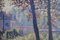 Frederick O'Neill Gallagher, Giardino all'alba con bambini, Olio su tela, Inizio XX secolo, Con cornice, Immagine 6