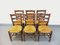 Brutalistische Vintage Stühle aus Holz & Stroh, 1960er, 6er Set 10