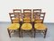 Chaises Vintage Brutaliste en Bois et Paille, 1960s, Set de 6 10