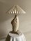 Abstrakte Tischlampenskulptur aus Gips, 1980er 1
