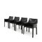 Cab 413 Chairs by Mario Bellini for Cassina, 1980s, Set of 4 1
