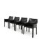 Chaises Cab 413 par Mario Bellini pour Cassina, 1980s, Set de 4 1