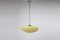 Lámpara colgante Bauhaus de vidrio opalino, años 30, Imagen 1