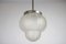 Art Deco Geometric Etched Glass Pendant Light 3