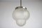 Lámpara colgante Art Déco de vidrio grabado al ácido, Imagen 3