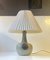 Danish Brutalist Glazed Stoneware Table Lamp from Knabstrup, 1970s 1