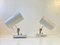Lampade da parete bianche regolabili minimaliste, Scandinavia, anni '70, set di 2, Immagine 1