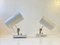 Scandinavian Minimalist Adjustable White Wall Lamps, 1970s, Set of 2 1