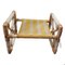 Spanischer Vintage Armlehnstuhl aus Bambusimitat mit Fußhocker von Kettal Barcelona, 2er Set 7