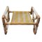 Vintage Spanish Imitation Bamboo Armchair with Footstool from Kettal Barcelona, Set of 2, Image 5