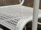 Vintage French Garden Chairs in Perforated Steel in the style of Mathieu Matégot, 1950s, Set of 4 3