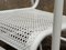 Vintage French Garden Chairs in Perforated Steel in the style of Mathieu Matégot, 1950s, Set of 4, Image 3