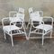 Chaises de Jardin Vintage en Acier Perforé dans le style de Mathieu Matégot, 1950s, Set de 4 1