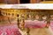 Tavolino da caffè barocco in marmo e ottone dorato del XX secolo, anni '20, Immagine 3