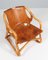 Fauteuil Manilla Moderne en Bambou, Rotin et Cuir de Selle, Danemark, 1960s 2