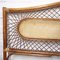 Cabecera de cama doble Mid-Century vintage de bambú y ratán, años 60, Imagen 3