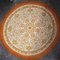 Vintage Orange Reversible Round Rug, 1970s 11