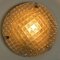 Handmade Glass Brass Wall Light attributed to Hillebrand, 1970s, Image 11