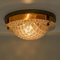 Handmade Glass Brass Wall Light attributed to Hillebrand, 1970s, Image 10