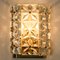 Crystal Glass & Brass Wall Sconces attributed to Kinkeldey, 1970s, Image 6