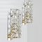 Crystal Glass & Brass Wall Sconces attributed to Kinkeldey, 1970s, Image 4