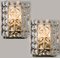 Crystal Glass & Brass Wall Sconces attributed to Kinkeldey, 1970s, Image 15