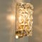 Crystal Glass & Brass Wall Sconces attributed to Kinkeldey, 1970s 7