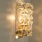 Crystal Glass & Brass Wall Sconces attributed to Kinkeldey, 1970s, Image 7
