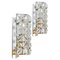 Crystal Glass & Brass Wall Sconces attributed to Kinkeldey, 1970s, Image 1