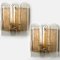 Art Deco Blown Glass & Brass Wall Sconce attributed to Doria, 1960s, Image 3