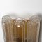 Art Deco Blown Glass & Brass Wall Sconce attributed to Doria, 1960s 5