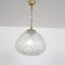 Pressed Glass Hanging Lamp, 1970s 3