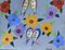 Claude Decamps, Flowers with Butterflies, Oil on Canvas, 1970s 1