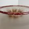 Baushaus Art Deco German Red Glass Bowl attributed to Karl Wiedmann for WMF Ikora, 1930s 13