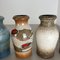 Vintage Fat Lava Pottery Vases attributed to Scheurich, Germany, 1970s, Set of 4 7