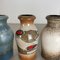 Vintage Fat Lava Pottery Vases attributed to Scheurich, Germany, 1970s, Set of 4 10