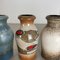 Vintage Fat Lava Pottery Vases attributed to Scheurich, Germany, 1970s, Set of 4, Image 10