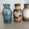 Vintage Fat Lava Pottery Vases attributed to Scheurich, Germany, 1970s, Set of 4 14