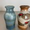 Jarrones vintage de cerámica Fat Lava atribuidos a Scheurich, Alemania, años 70. Juego de 4, Imagen 9