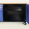 Modern Italian Blue Black Wood Sideboard attributed to Umberto Asnago for Giorgetti, 1982 13