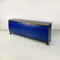 Modern Italian Blue Black Wood Sideboard attributed to Umberto Asnago for Giorgetti, 1982 4
