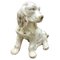 Escultura de perro de cerámica esmaltada y pintada a mano, Italia, años 50, Imagen 2