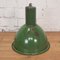 Lámpara de techo industrial Bauhaus en verde, años 60, Imagen 5