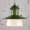 Lámpara colgante verde, antigua Checoslovaquia, años 60, Imagen 3