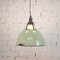 Large Industrial Green Ceiling Light, 1960s 3