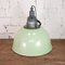 Large Industrial Green Ceiling Light, 1960s, Image 6