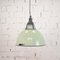 Large Industrial Green Ceiling Light, 1960s 2